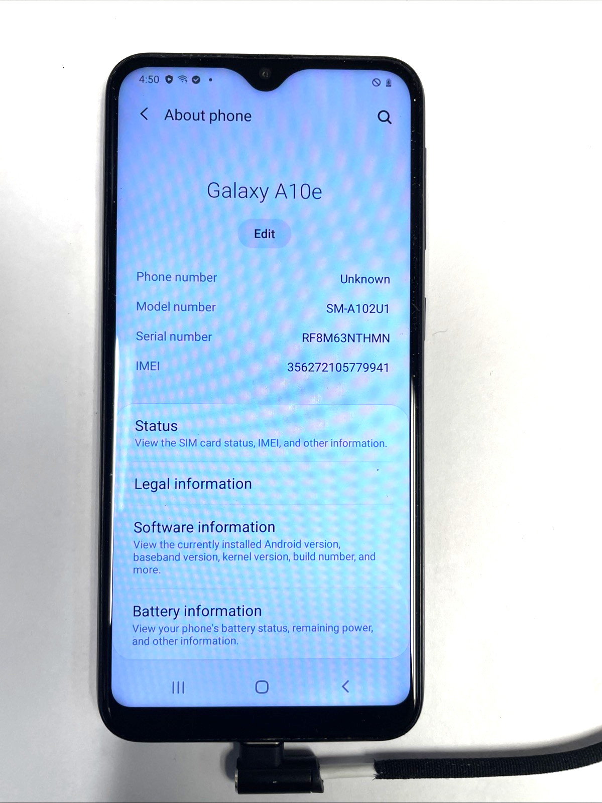Nice Galaxy A10e (SM-A102U1) – 32GB unlocked Smartphone TESTED +
