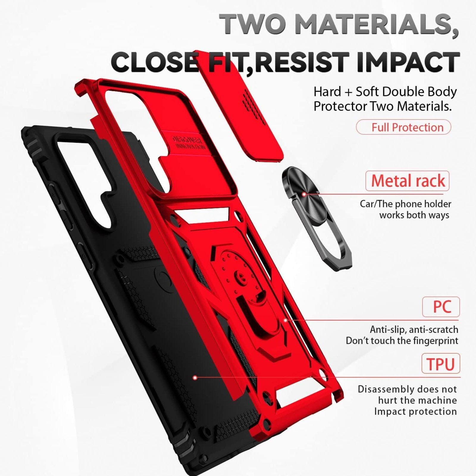 For Samsung Galaxy S22 Ultra 5G Case with Military Grade Protection & Kickstand