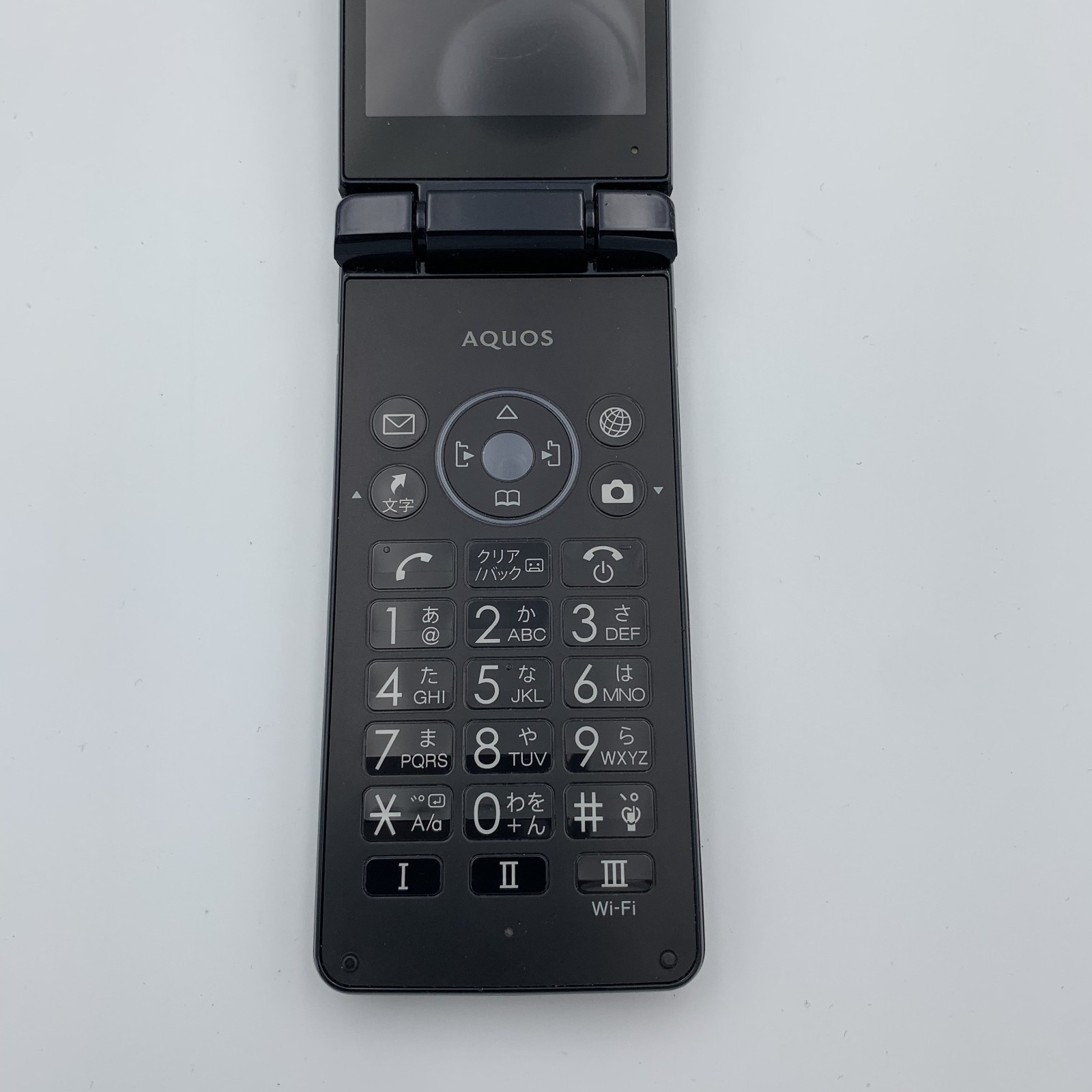 SHARP AQUOS KEITAI 4 A205SH Black 8GB 1GB RAM Unlocked Flip Phone 3.4 JAPAN