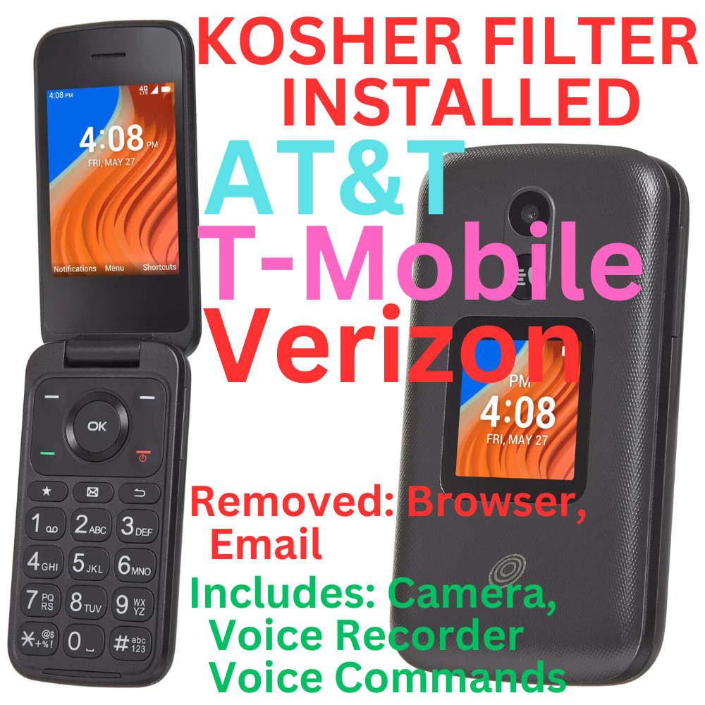 NEW UNLOCKED TCL FLIP 2 GSM CDMA LTE KOSHER FILTER TALK/TEXT W/ CAMERA AND VOICE