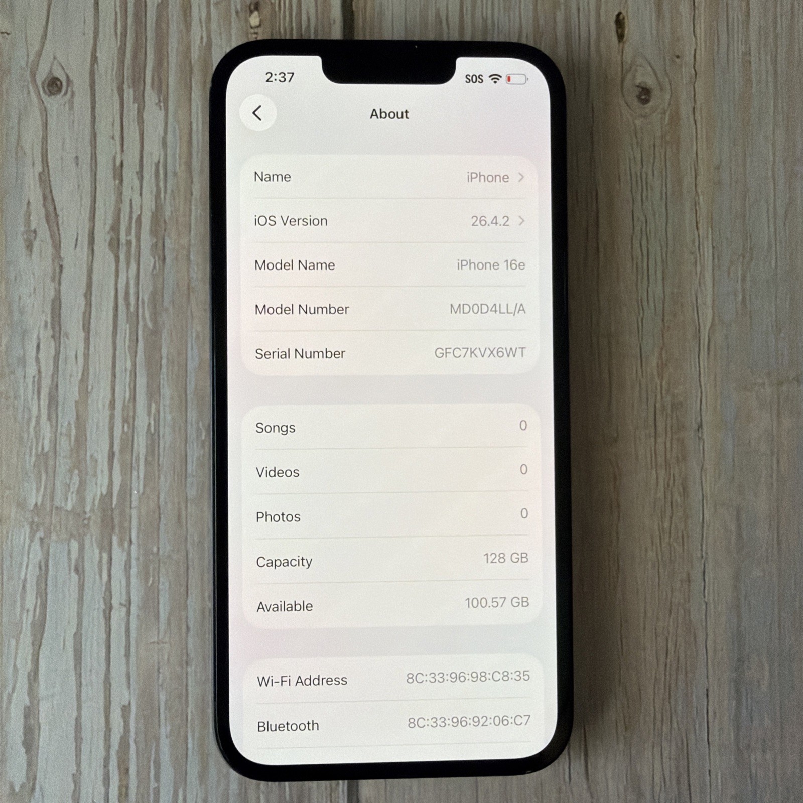 iPhone 16e 128gb ATT, Cricket Only