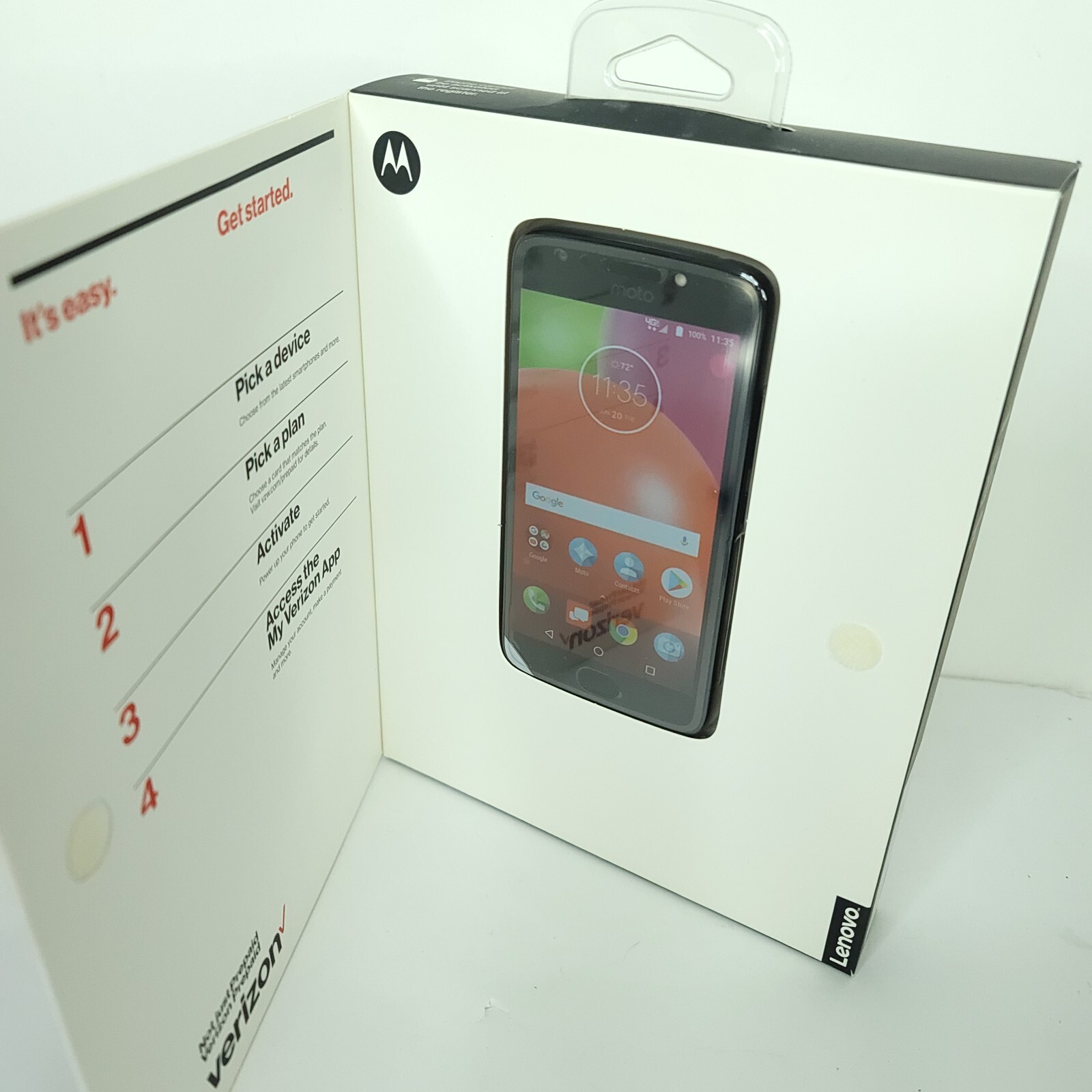 Motorola Moto E4 Go – 16GB – Black Verizon Single Sim 4G LTE No Contract NEW