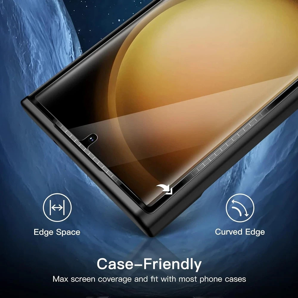 2+2 Samsung Galaxy S23 Ultra Screen Protector Glass Anti Fingerprint Clear Saver