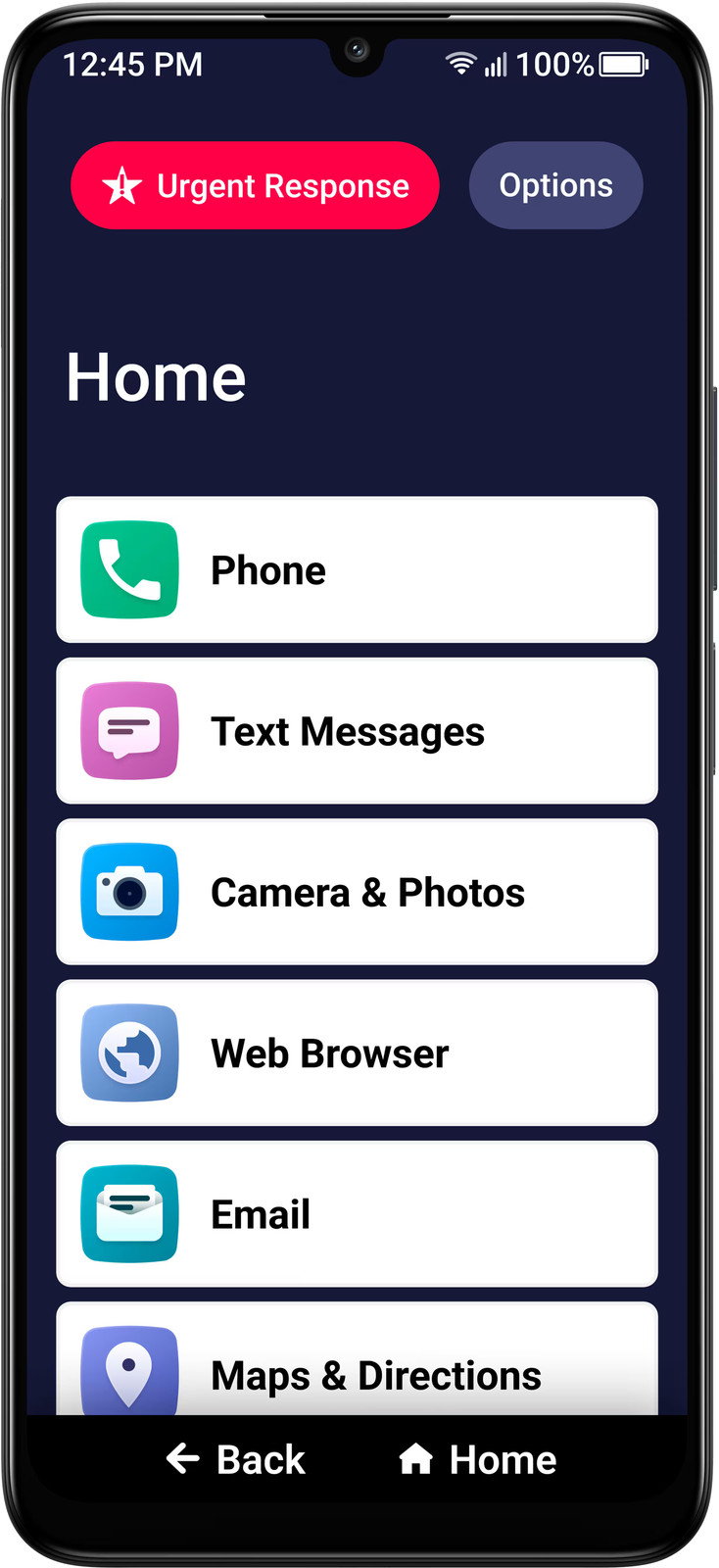 Open-Box Excellent: Lively® – Jitterbug Smart4 Smartphone for Seniors – Black