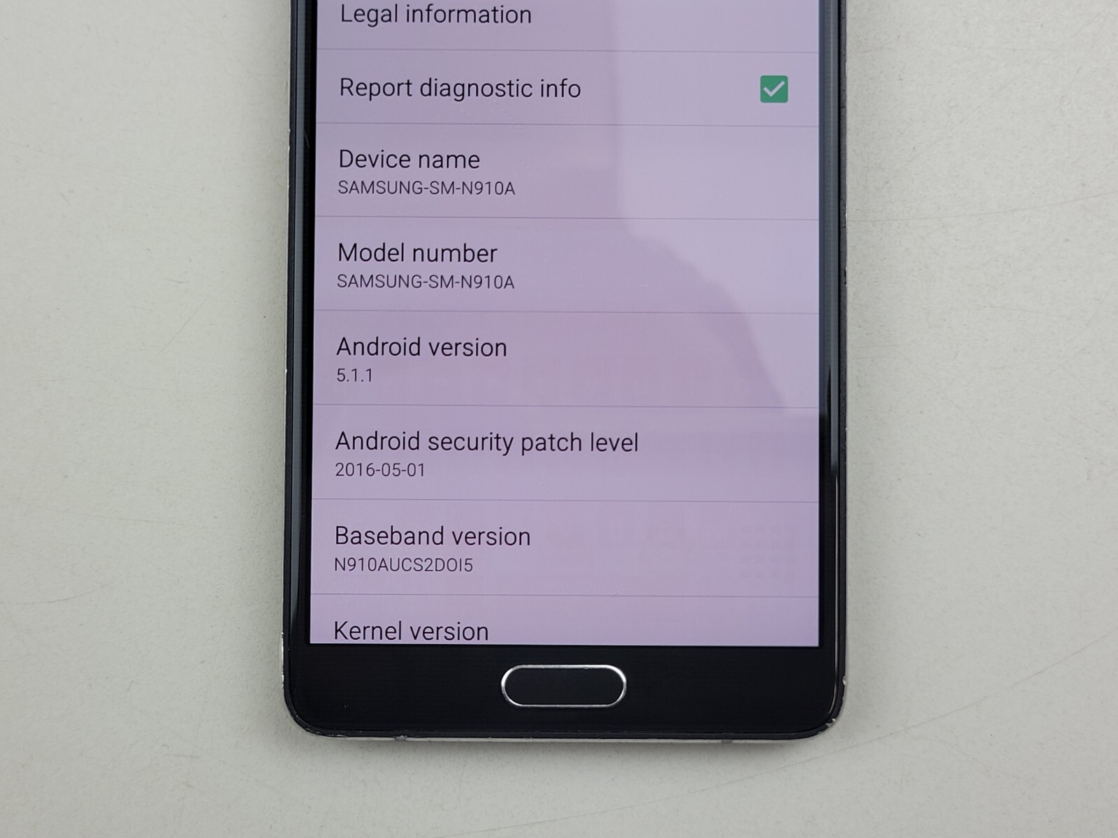Samsung Galaxy Note 4 (SM-N910A) 32GB (AT&T) Smartphone – Clean IMEI – H0810