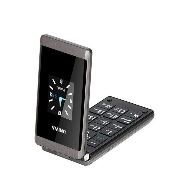 UNIWA X28 2.8-Inch Dual-Screen Display 2G Bar Phone Black Elderly Friendly