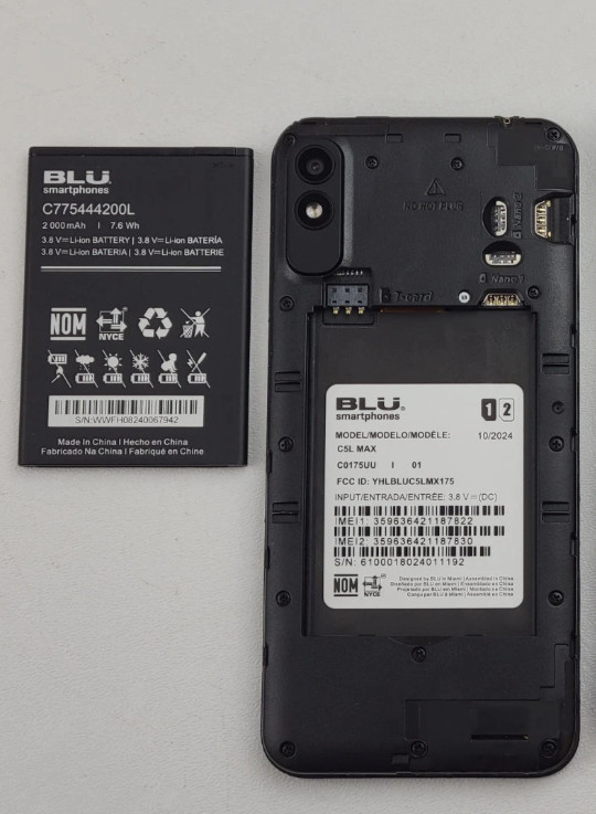(USED) BLU C5L Max (C0175UU) 16GB – Black (CARRIER UNKNOWN) Dual SIM Smartphone