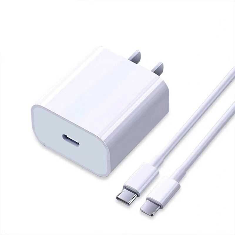 20W Fast Charger Wall Adapter + 3FT USB-C Cable For Apple iPhone 15 14 13 12 11