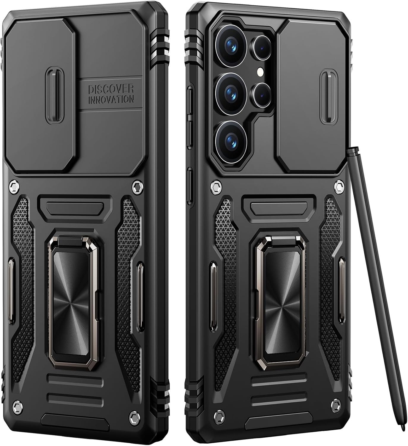 For Samsung Galaxy S25 Ultra Case w/ Military Grade Protective Cover & Kickstand