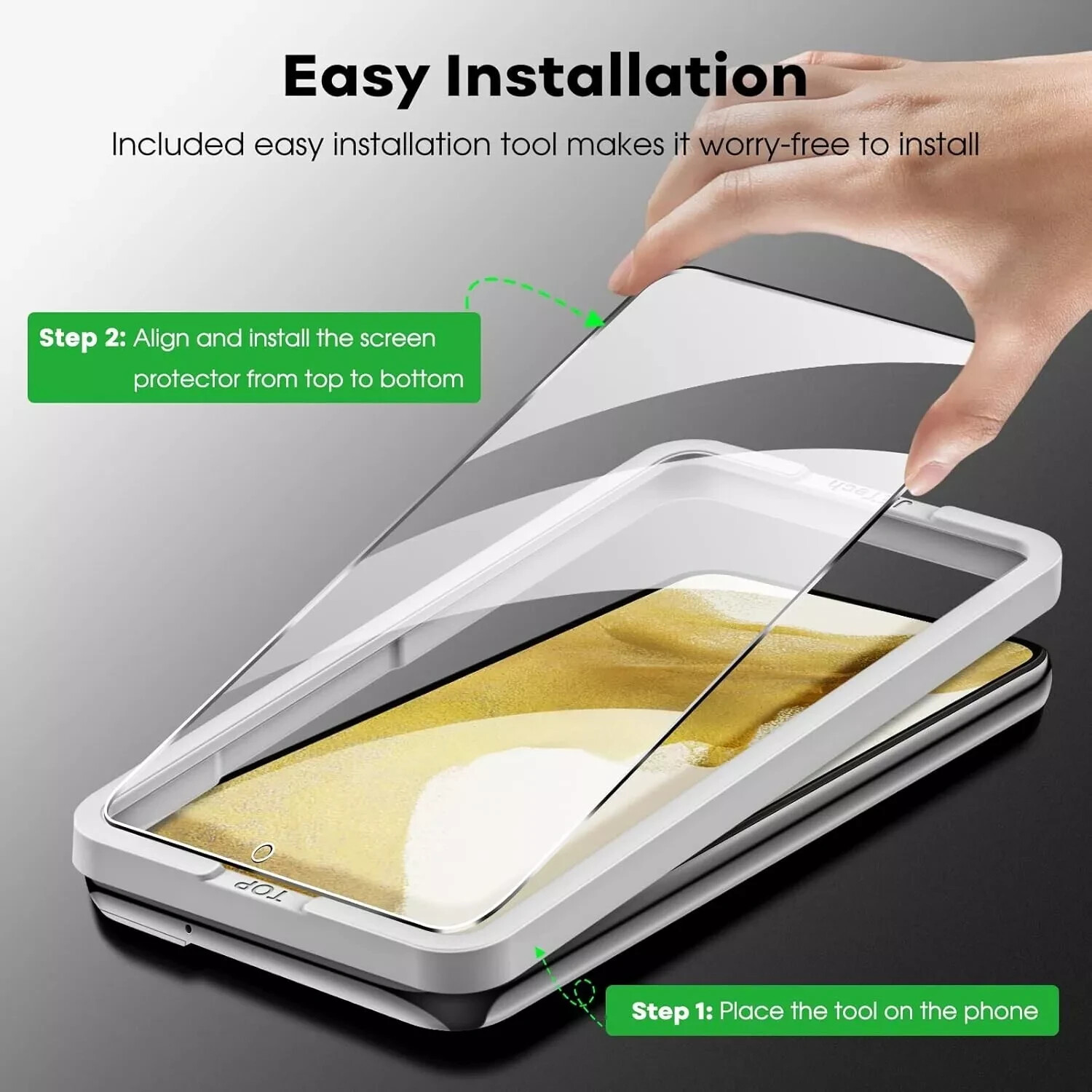 4in1 Tempered Glass Galaxy S22 5G for Screen and Camera Lens Protector 9H