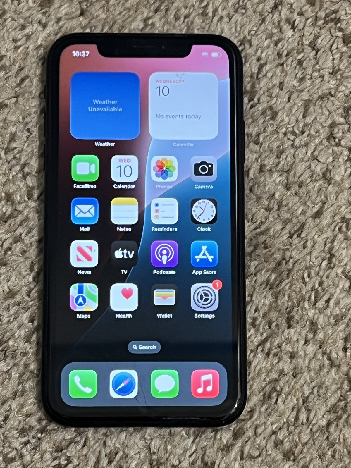 Apple iPhone XR – 64 GB – Black (Cricket Wireless) Smartphone – MH6F3LL/A – READ