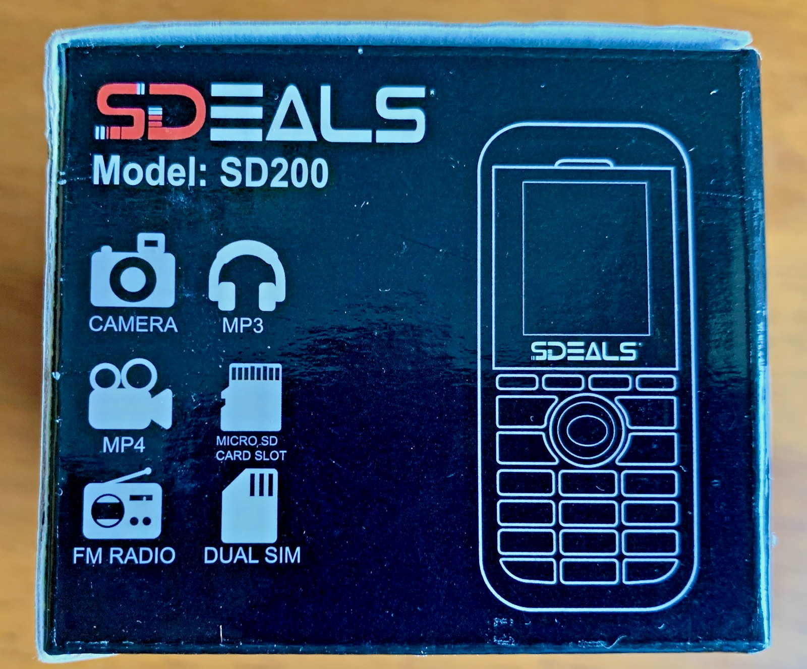 SDEALS SD200 – Unlocked 32 MB Rare Cellphone Dual SIM FM Radio NEW