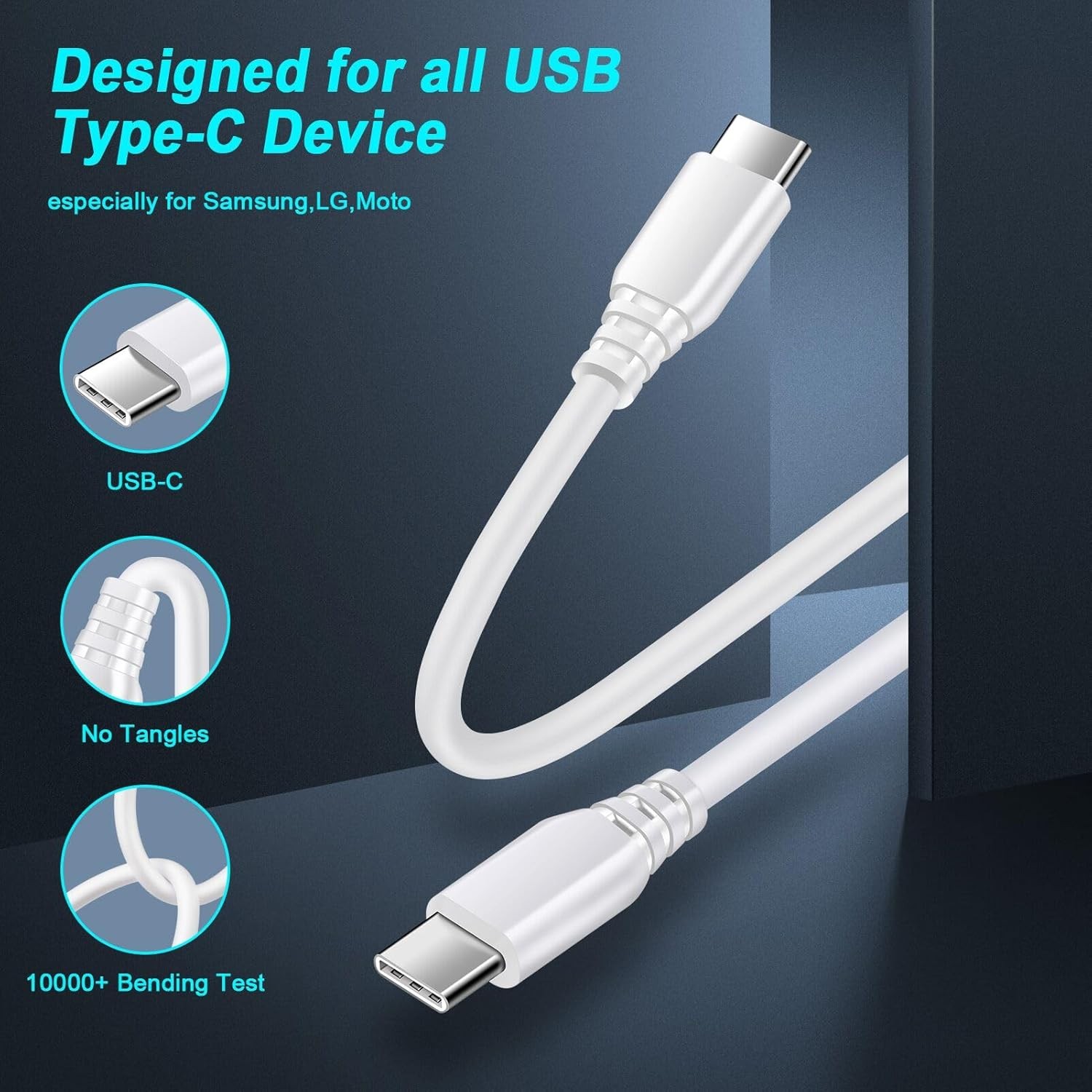 65W Super Fast Type-C Charger for Samsung Galaxy S26 Ultra S23 & 6ft Cable