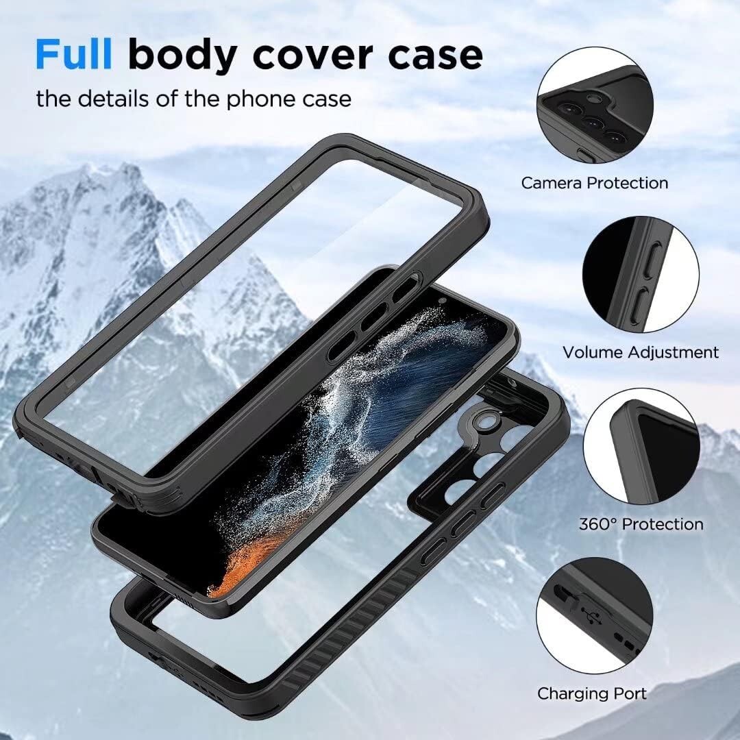 For Samsung Galaxy S22 Case,Waterproof Samsung S22 Case,Built-in Screen Protecto