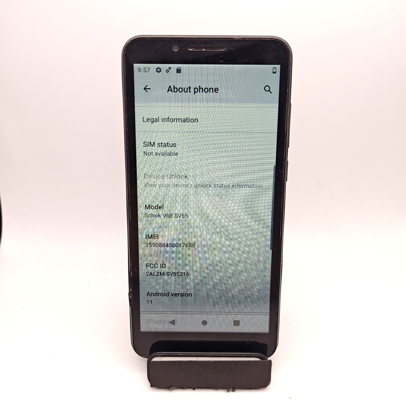 Schok Volt SV55 Smartphone (Unlocked) – 16GB Black #3784