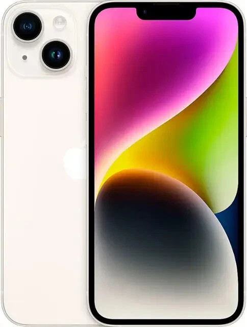 Apple iPhone 14 – 128gb – Starlight (AT&T) C-Stock (Screen Replaced)