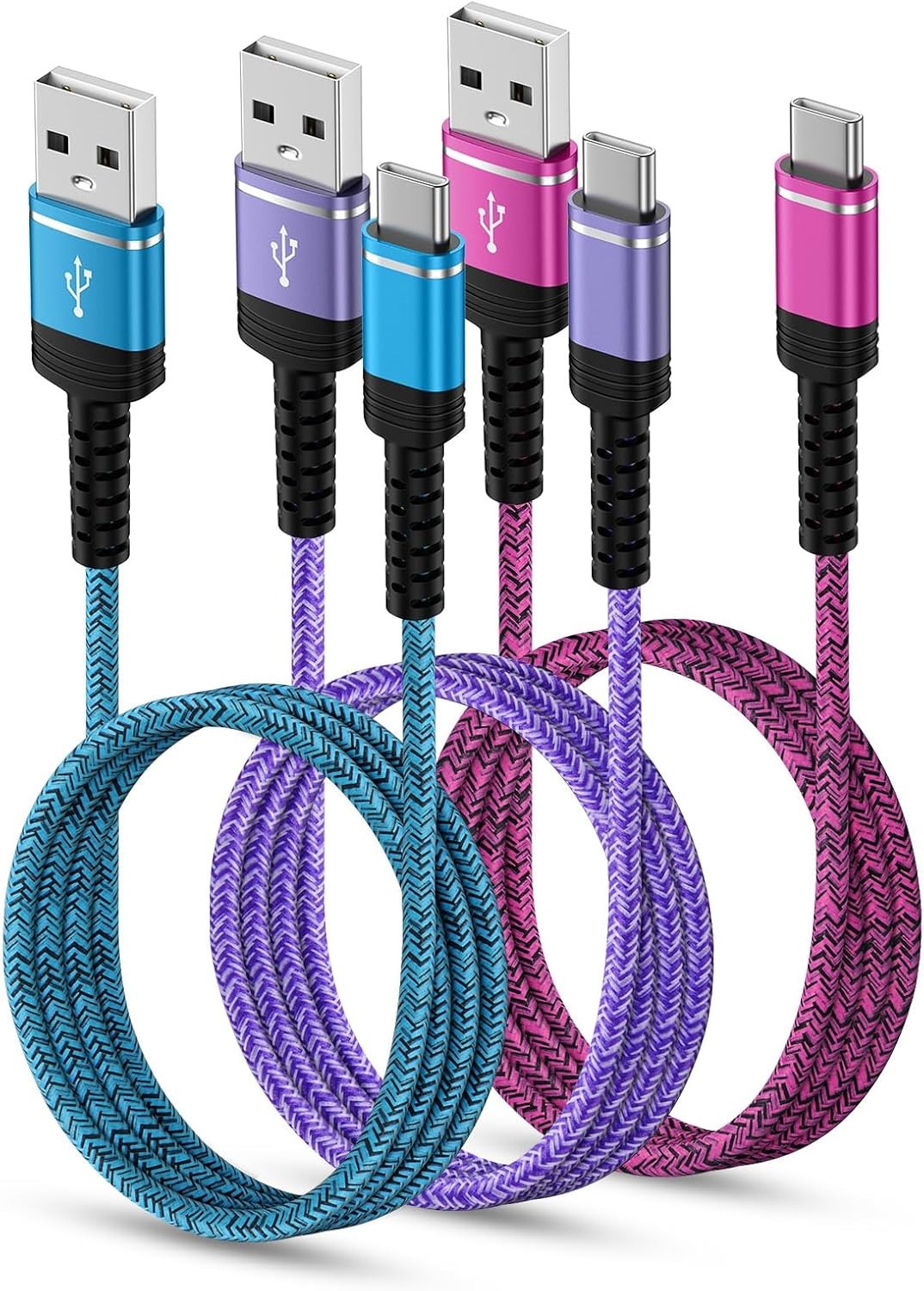 USB C Charger Cord Fast Charging 3 Pack 6ft for Samsung Galaxy S26 S25 Ultra S25