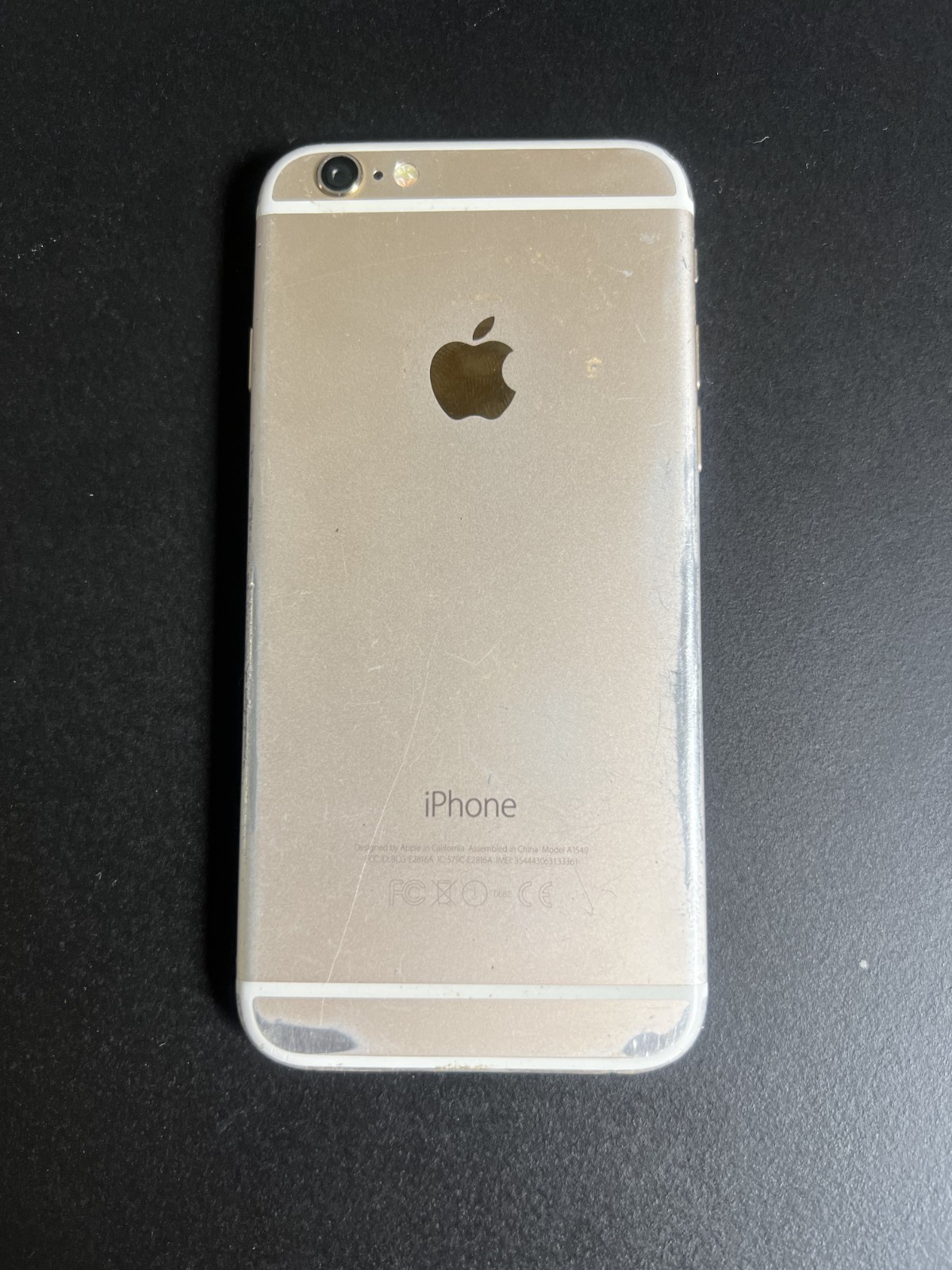 Apple iPhone 6 – 128 GB – Gold – Model A1549 (Unlocked) (Screen Issue)