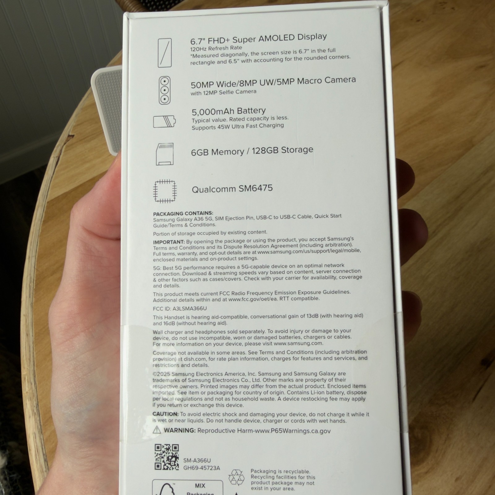 New Samsung Galaxy A36 5G – 128GB – Awesome Black (Boost Mobile Only)