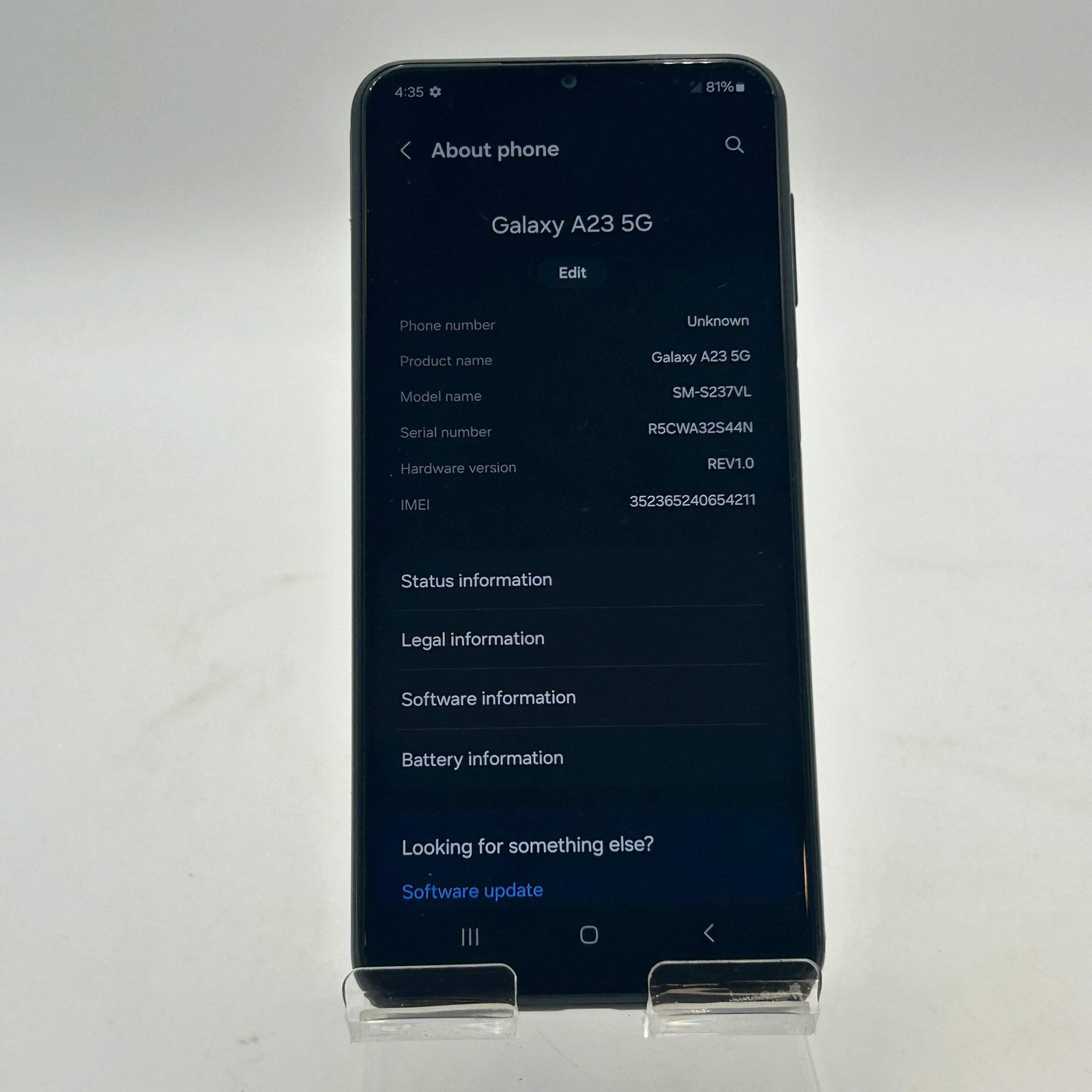 Samsung Galaxy A23 5G – Used Black – TracFone – Clean IMEI – Free Shipping