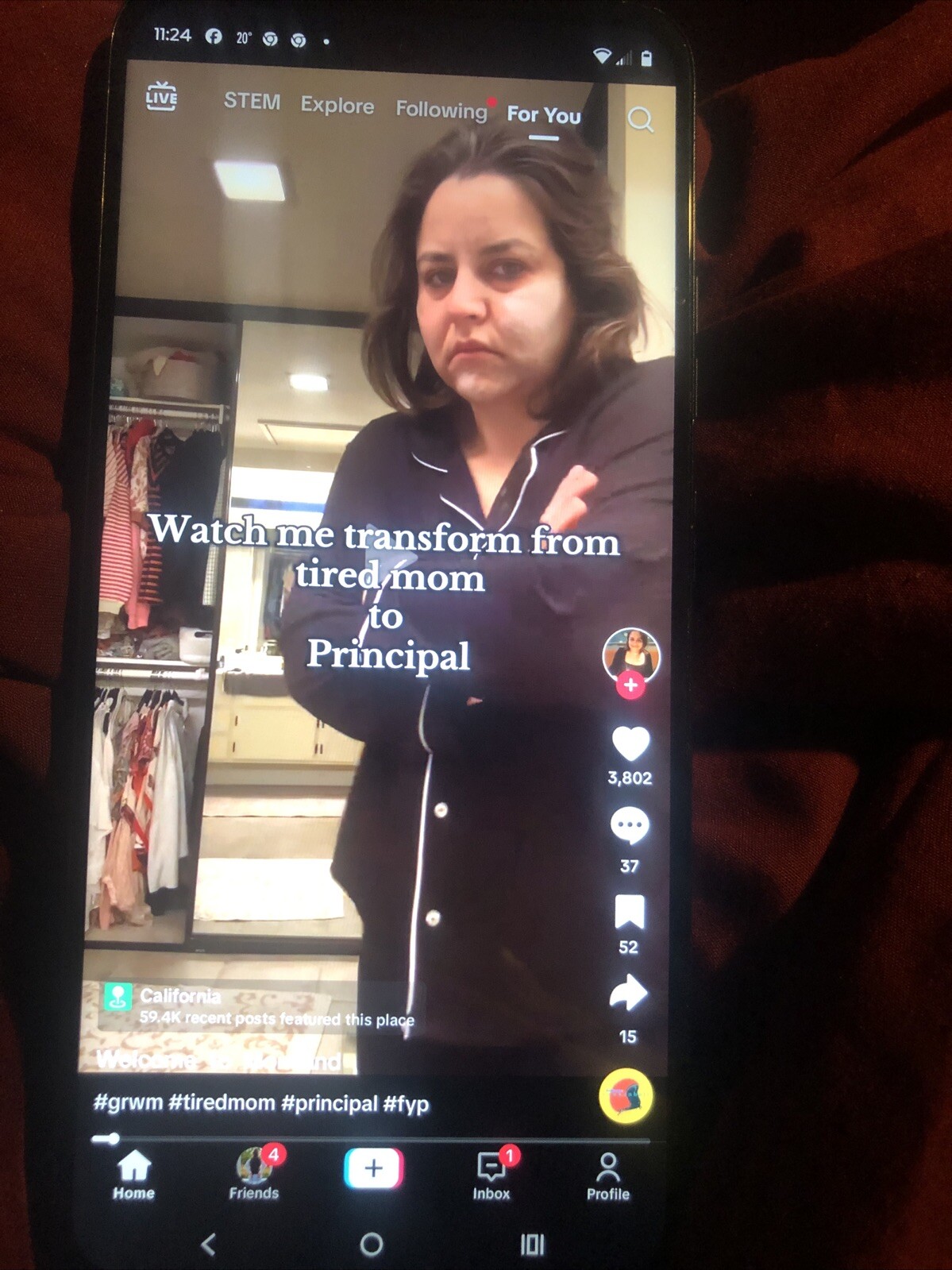 Phone With TikTok On It