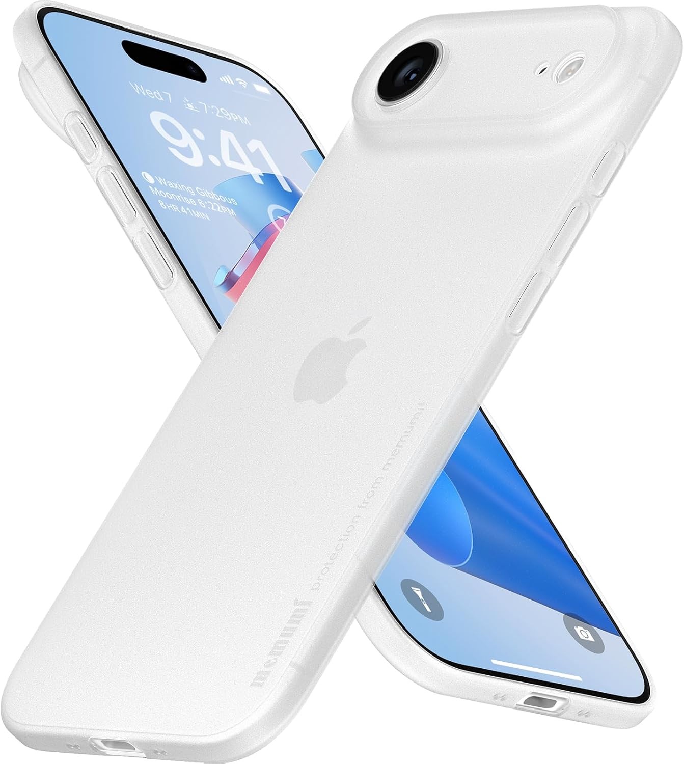 iPhone 17 Air Ultra Thin Case 0.3mm Lightweight Matte Hard Cover with Camera Pro