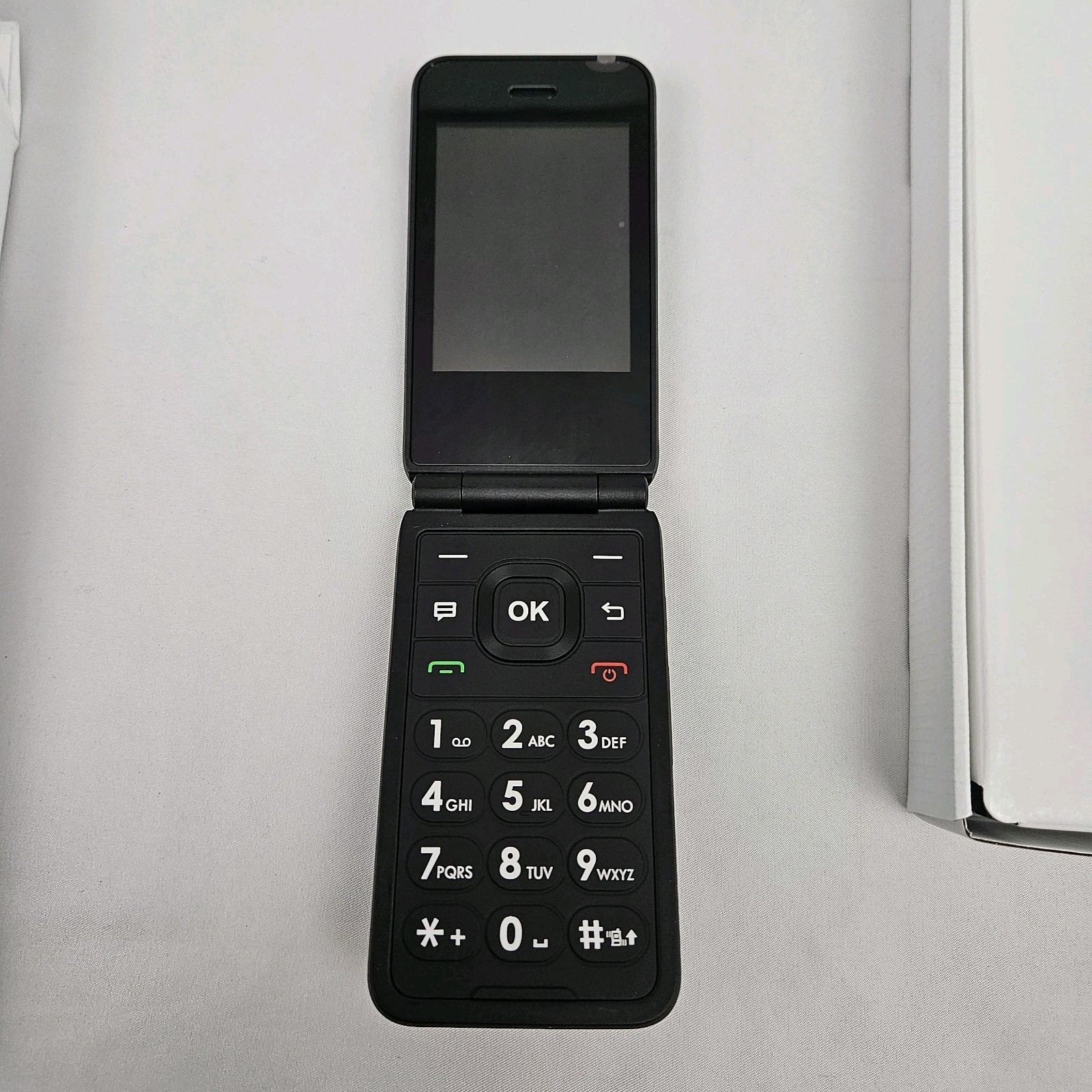 AT&T Flip Phone Cingular Flex 2 Large Keypad 4G LTE Navy Easy To Use