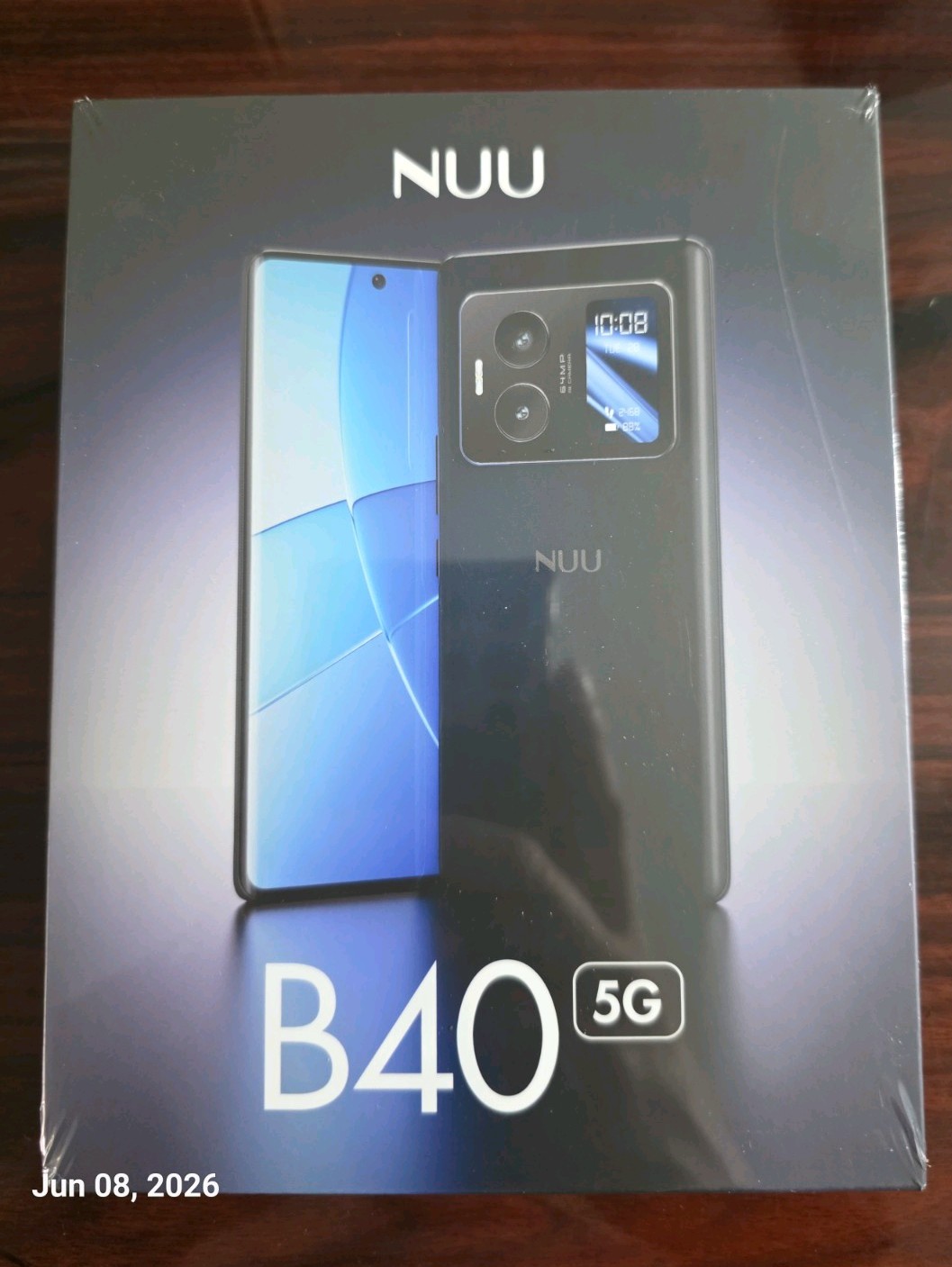 NUU B40 5G Android 15 Dual SIM 8GB RAM 256GB 64MP Midnight Grey