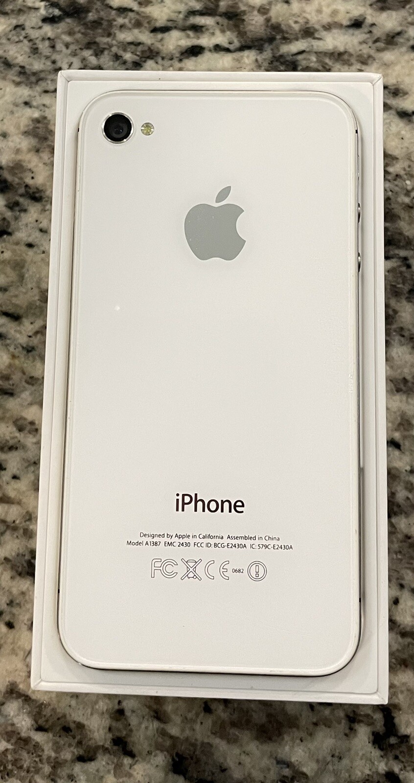 Apple iPhone 4s – 16GB – White (AT&T) A1387 (CDMA + GSM) IOS 9.3.6 unlocked
