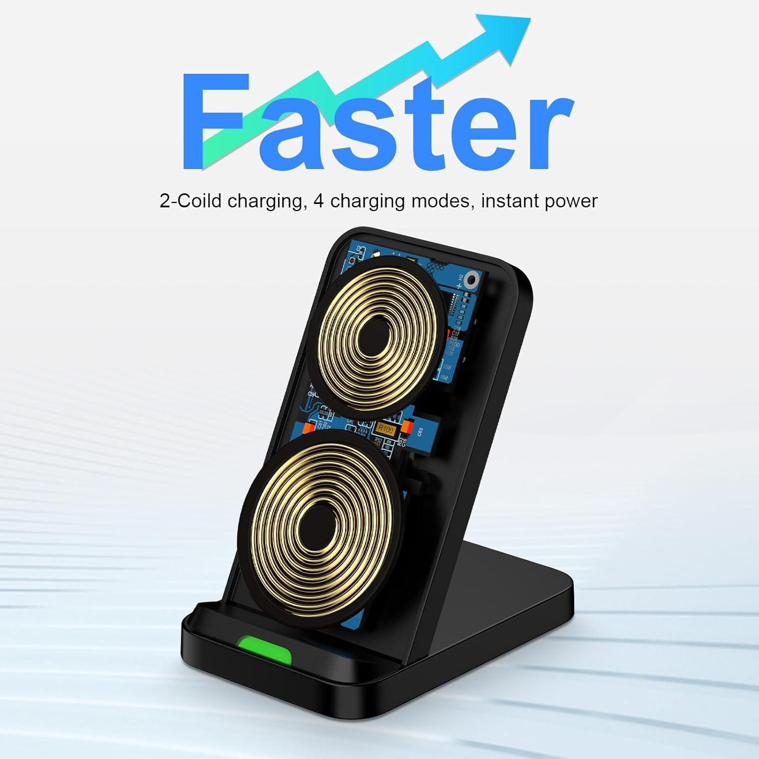 Wireless Fast Charger Stand for Samsung Galaxy S26 Ultra/S25/S24 Plus
