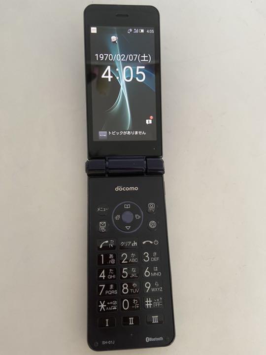 SHARP SH-01J AQUOS KEITAI DOCOMO Android Flip Phone Unlocked BlueBlack