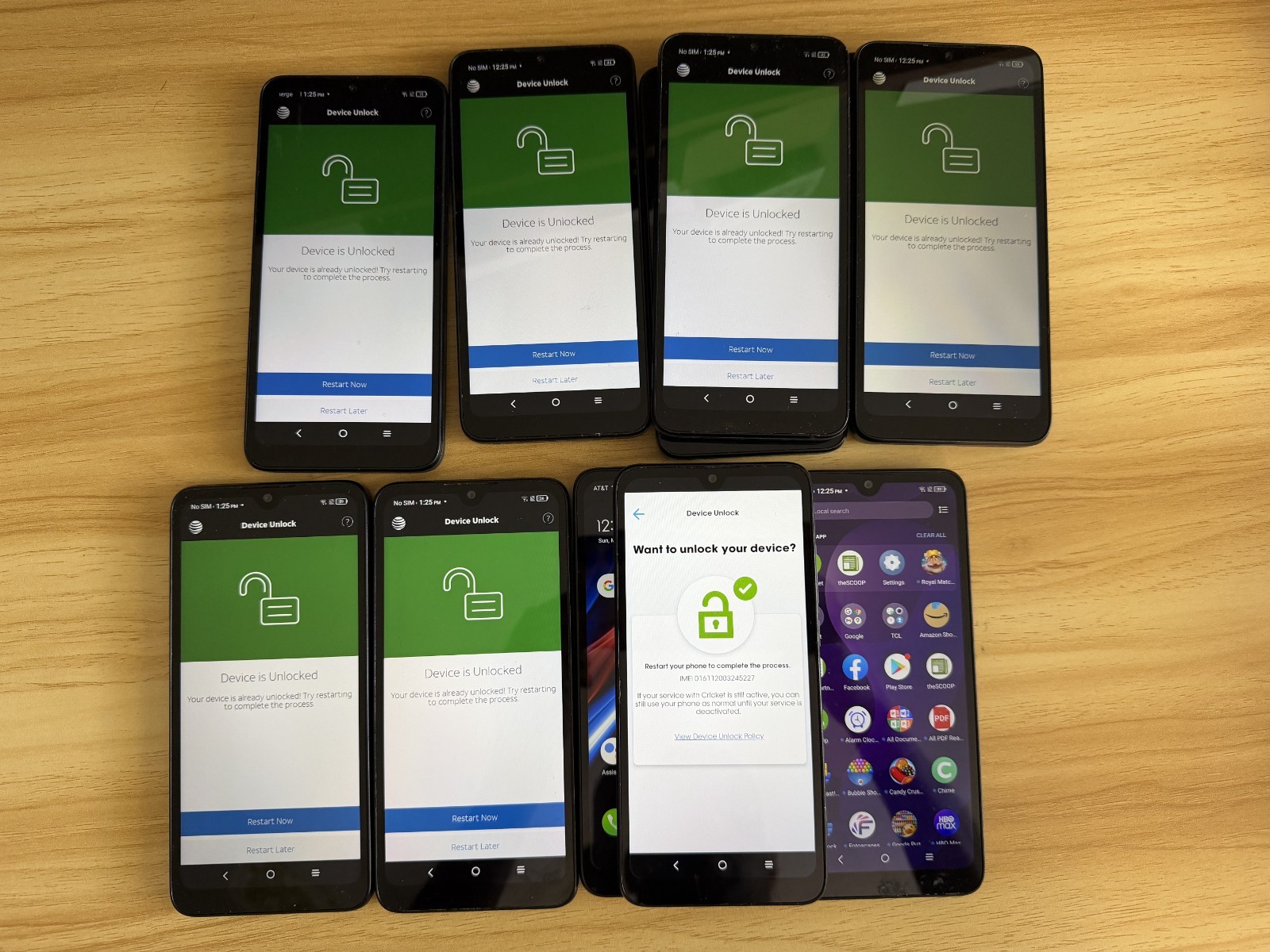 LOT 11 AT&T TCL 30 Z, 32GB, Elegant Black – Prepaid UNLOCKED Smartphone