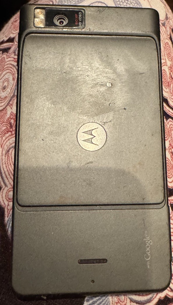Motorola MOTO Milestone X MB809 8GB (Verizon) Gray Smart Phone Good Used RARE