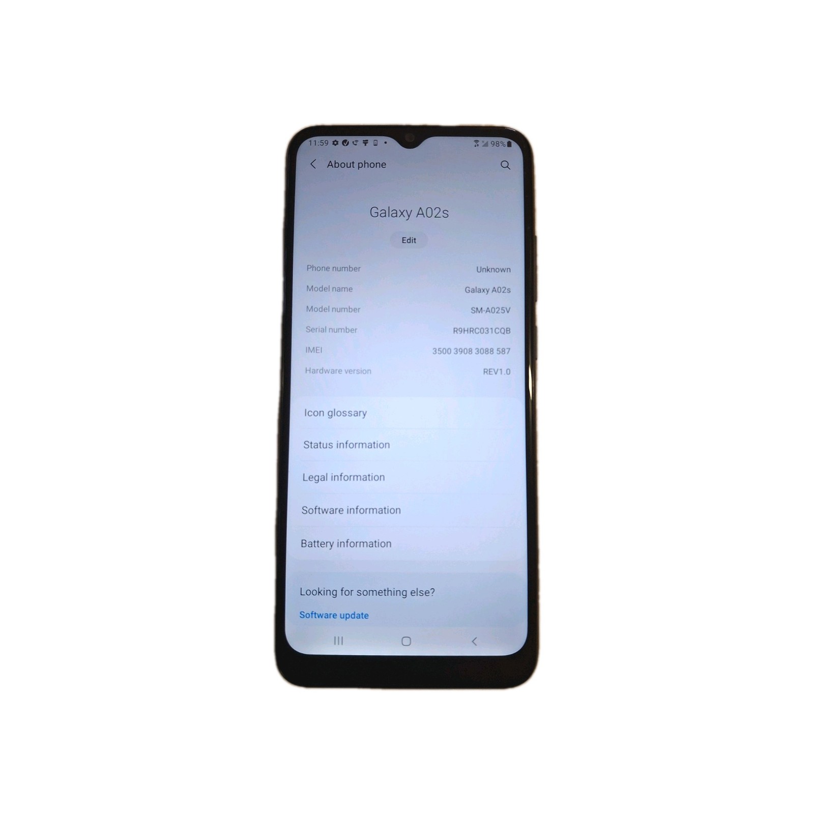 Samsung Galaxy A02s 32GB 2GB RAM 4G LTE Smartphone Black