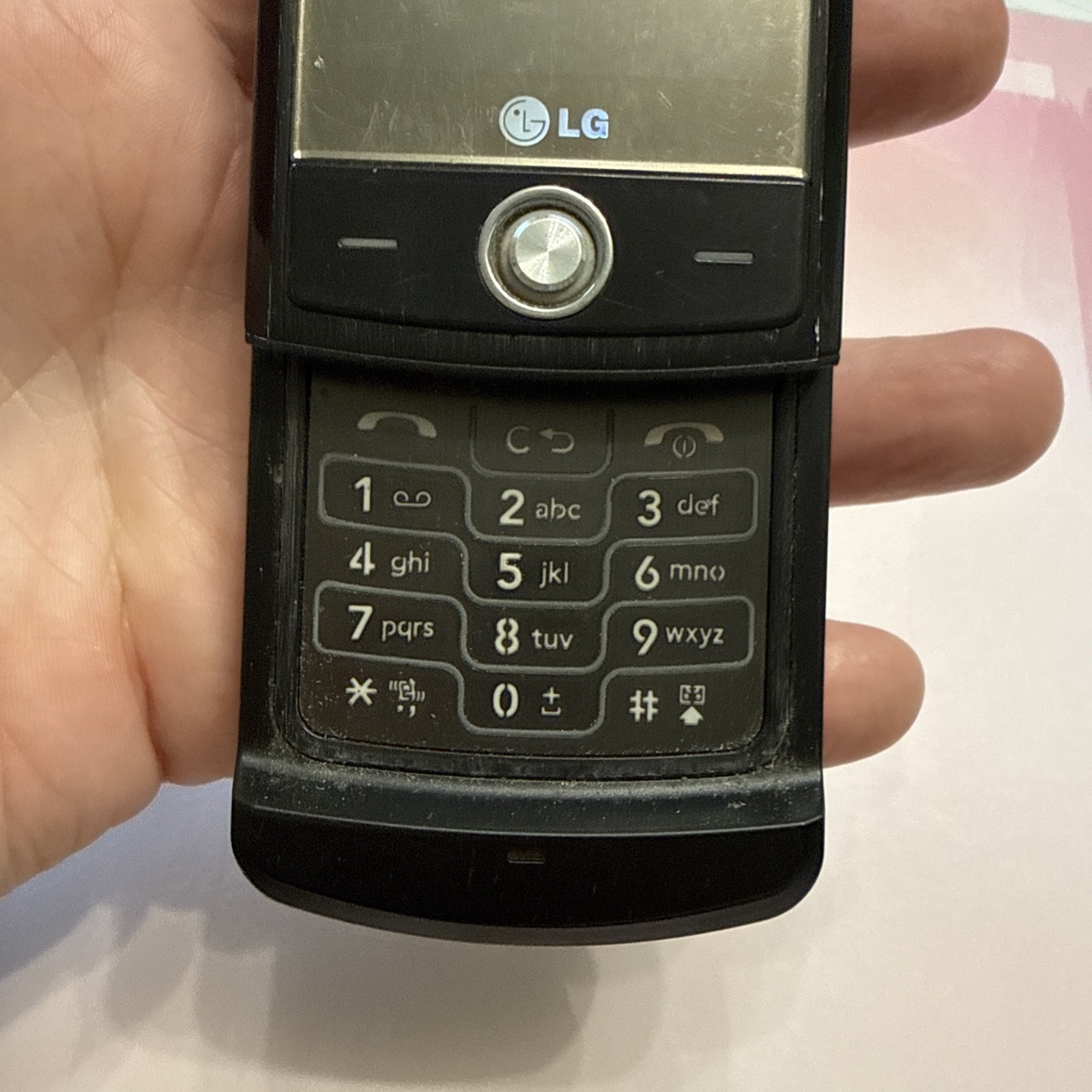 LG Shine CU720 Slider Cell Phone Black Branded AT&T – Untested