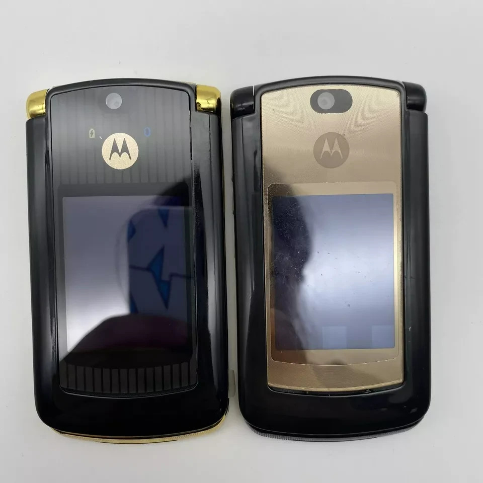 Unlocked Classic Motorola Razr 2 V8 2GB 2.0MP Flip Java Cell Mobile Phone