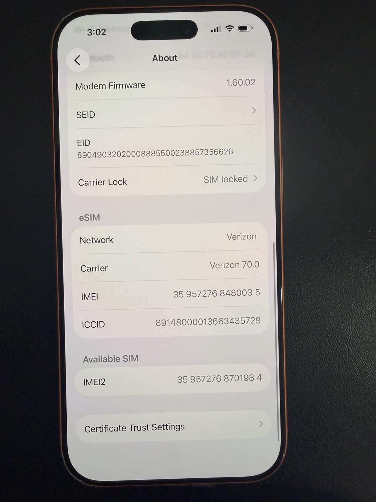 Apple iPhone 17 Pro – 256GB Orange Verizon – Good condition
