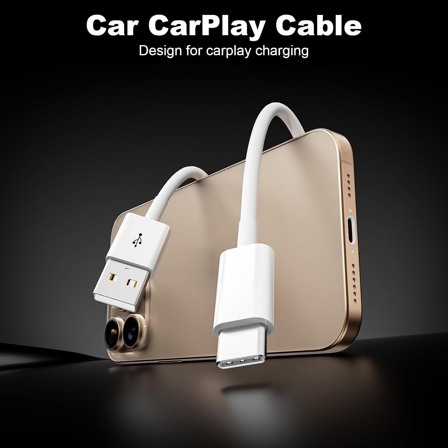 3FT 2-Pack USB-C Fast Charging Cable 3A for iPhone 15/16/17 & Other Devices