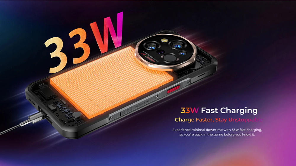 OUKITEL WP55 Ultra 5G Thermal Imaging Rugged Phone 48GB+512GB 11000mAh 108MP