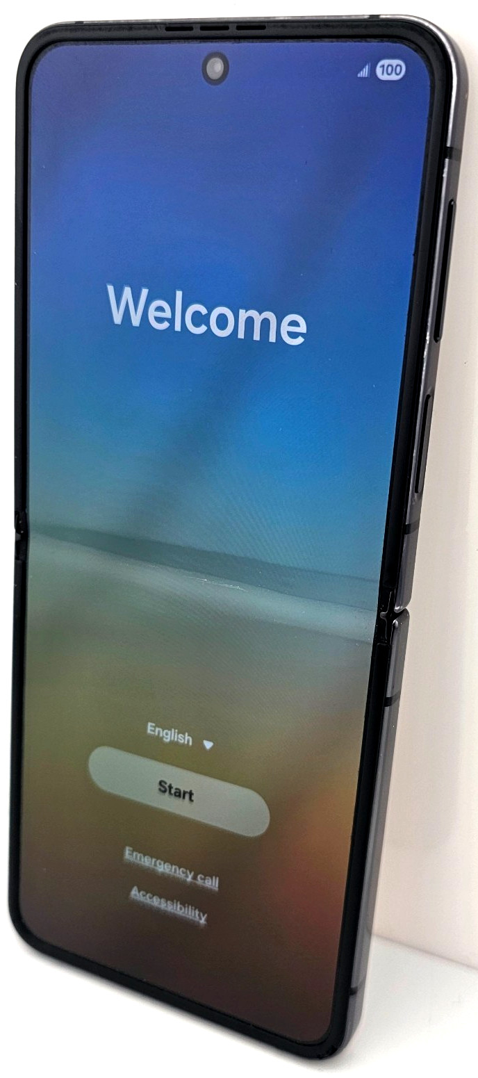 Samsung Galaxy Z Flip 4 5G SM-F721U – Unlocked 128B Graphite *PARTS: BAD TOUCH*