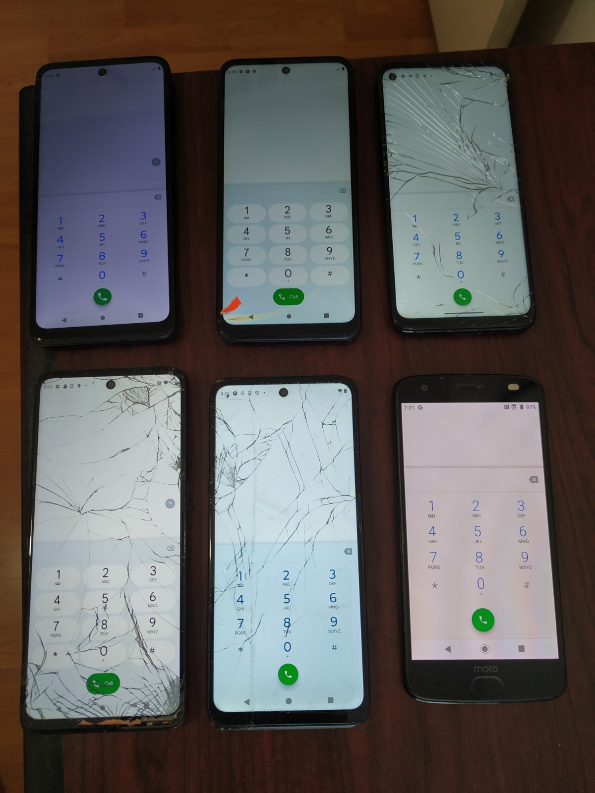 Lot of 6 Motorola Moto g Stylus 5G XT2215DL128GB /g 5G(2022)64GB/other For parts