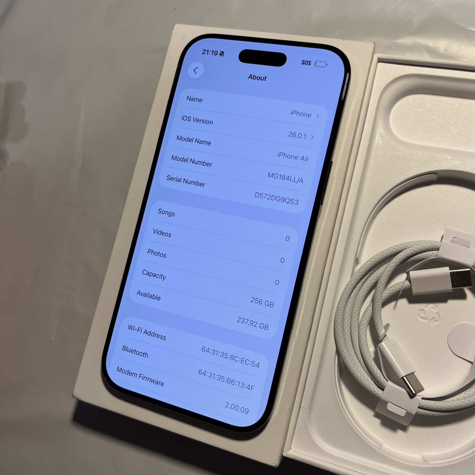 Apple iPhone 17 Air – 256GB (T-Mobile Only) Works Great – Amazing Cond (#F51)