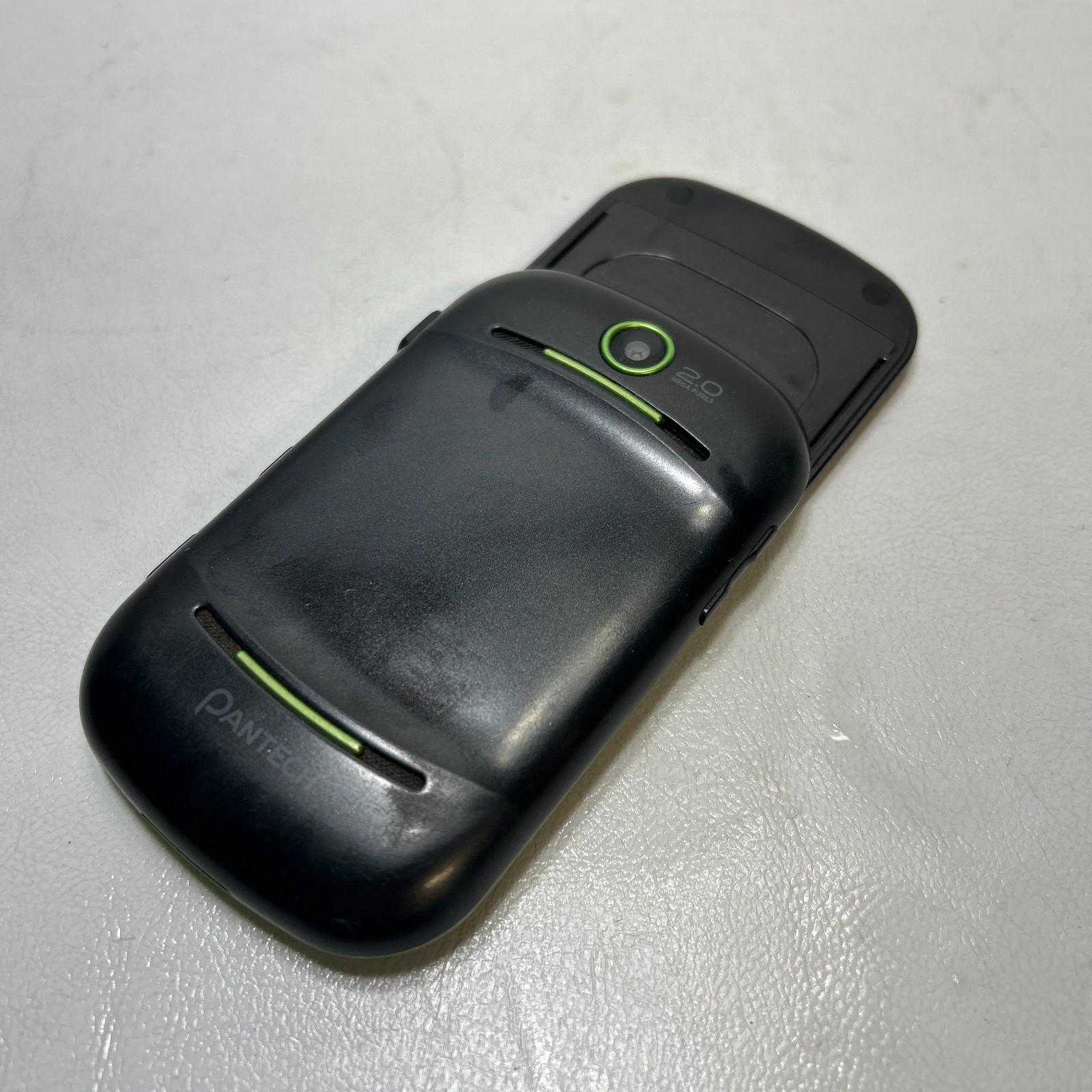 Pantech Pursuit P6010 AT&T Green Slider QWERTY Phone Tested Works Good Battery