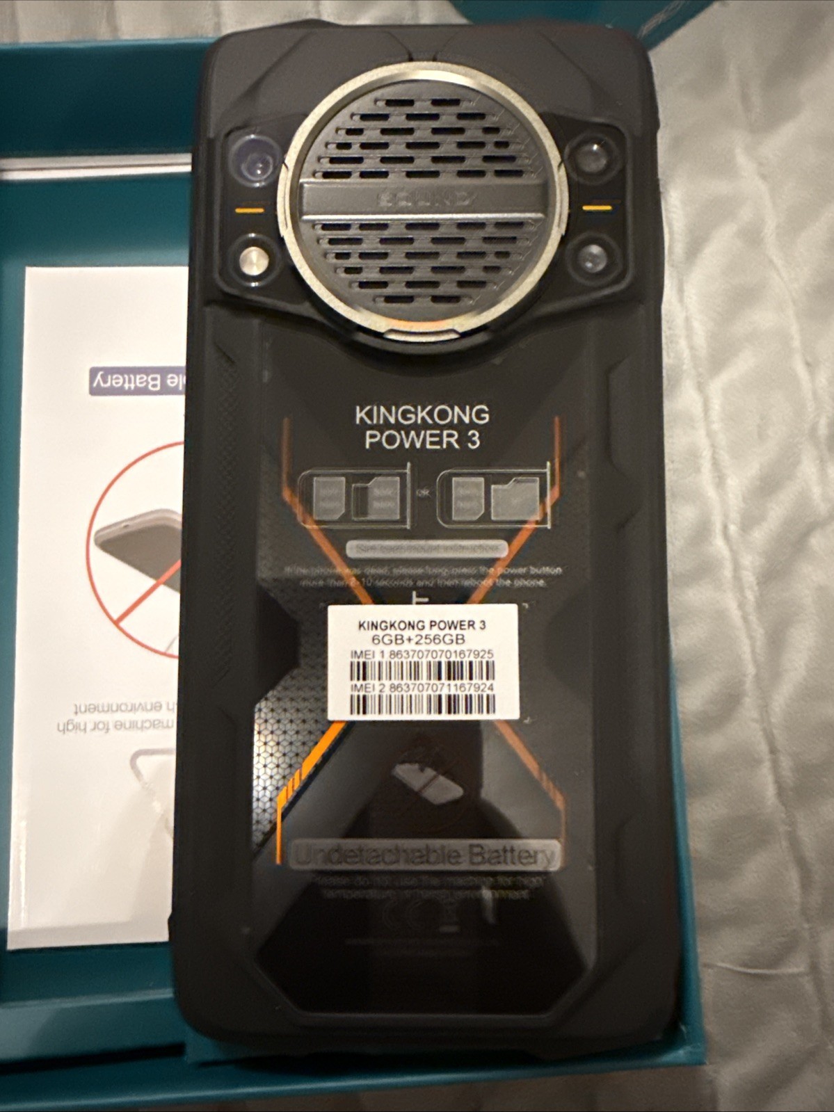 4G Cubot Power 3 Rugged Phone Android 14 Mobile Waterproof Big Speaker Outdoor