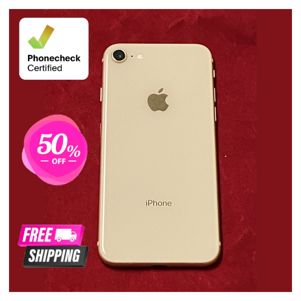 Apple iPhone 8 Gold/Gray -256GB 128GB 64GB- Unlocked AT&T Verizon A1905/A1863