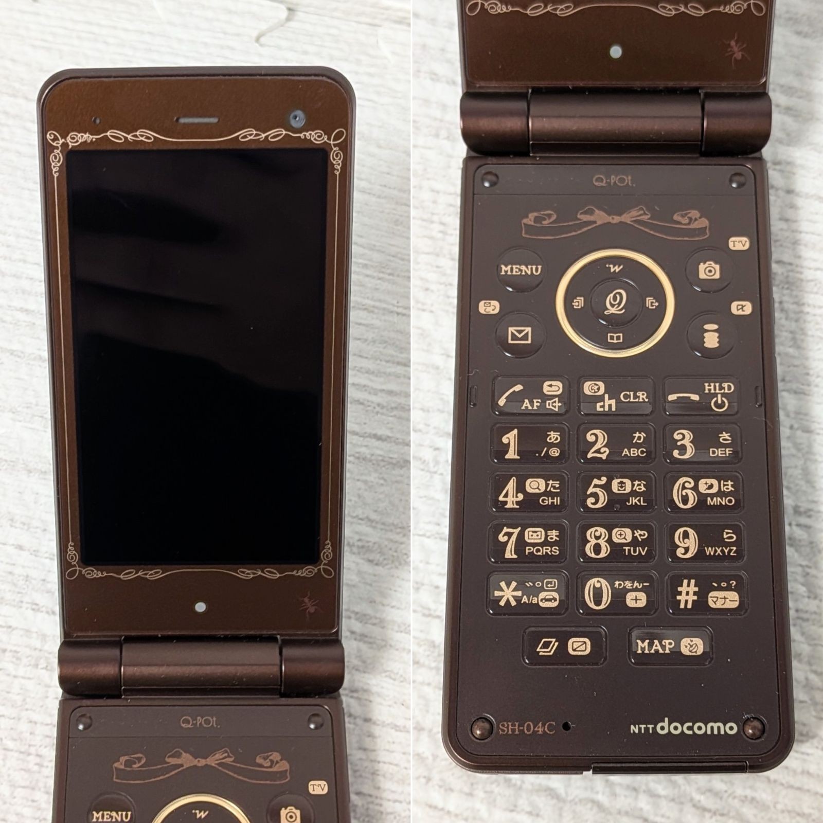 Sharp SH-04C docomo Q-pot Chocolate Biscuit Limited Phone Tested 1 of 15000