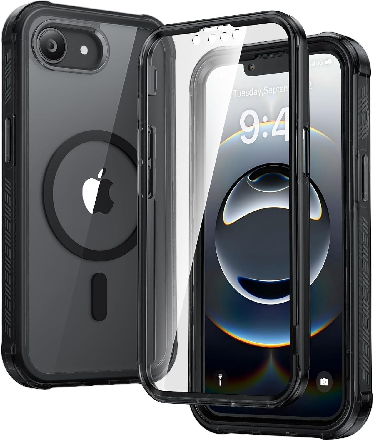 Rugged Full Body Case with Magnetic Design for iPhone 16e & 17e, Built-in Protec
