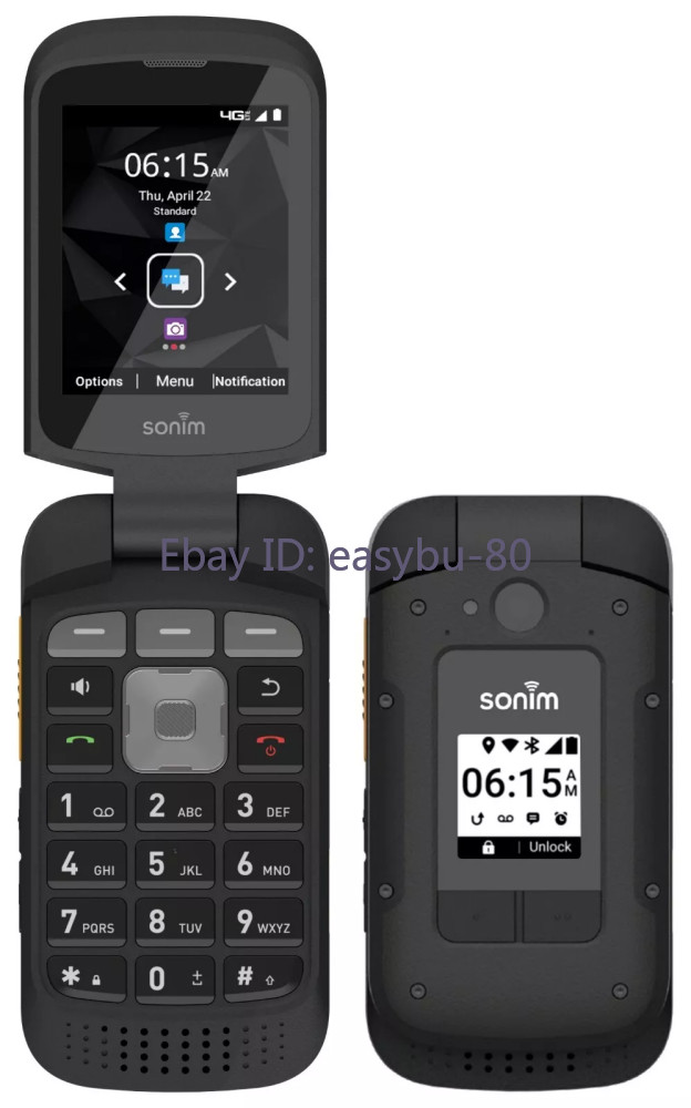 Sonim XP3 Plus XP3900 Rugged Flip Phone 16GB SonimOS Unlocked (Any Carrier)Black
