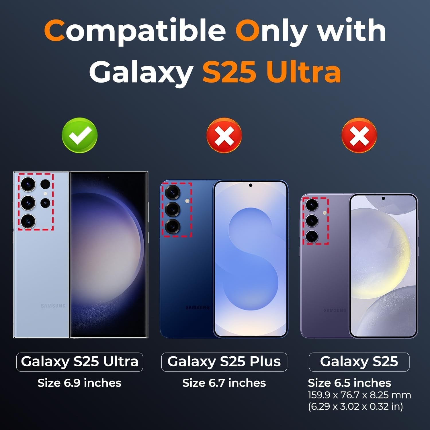 For Samsung Galaxy S25 Ultra Case,Military Grade with Stand,Magnetic Support