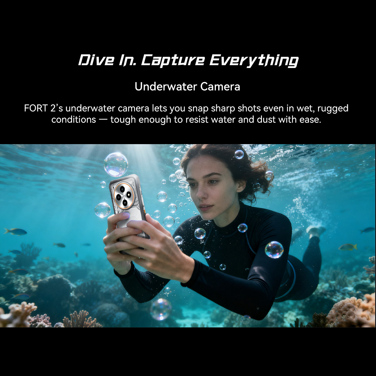 Blackview FORT 2 AI 4G Rugged Smartphone 24GB+128GB 6.56″ Android 15 5000mAh NFC